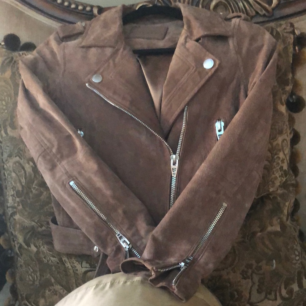 BLANK NYC Suede Moto Jacket